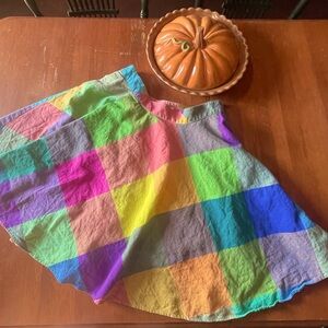 Vintage 90’s Liz Claiborne New York Women’s rainbow full circle skirt